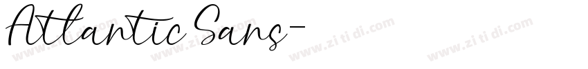 Atlantic Sans字体转换
